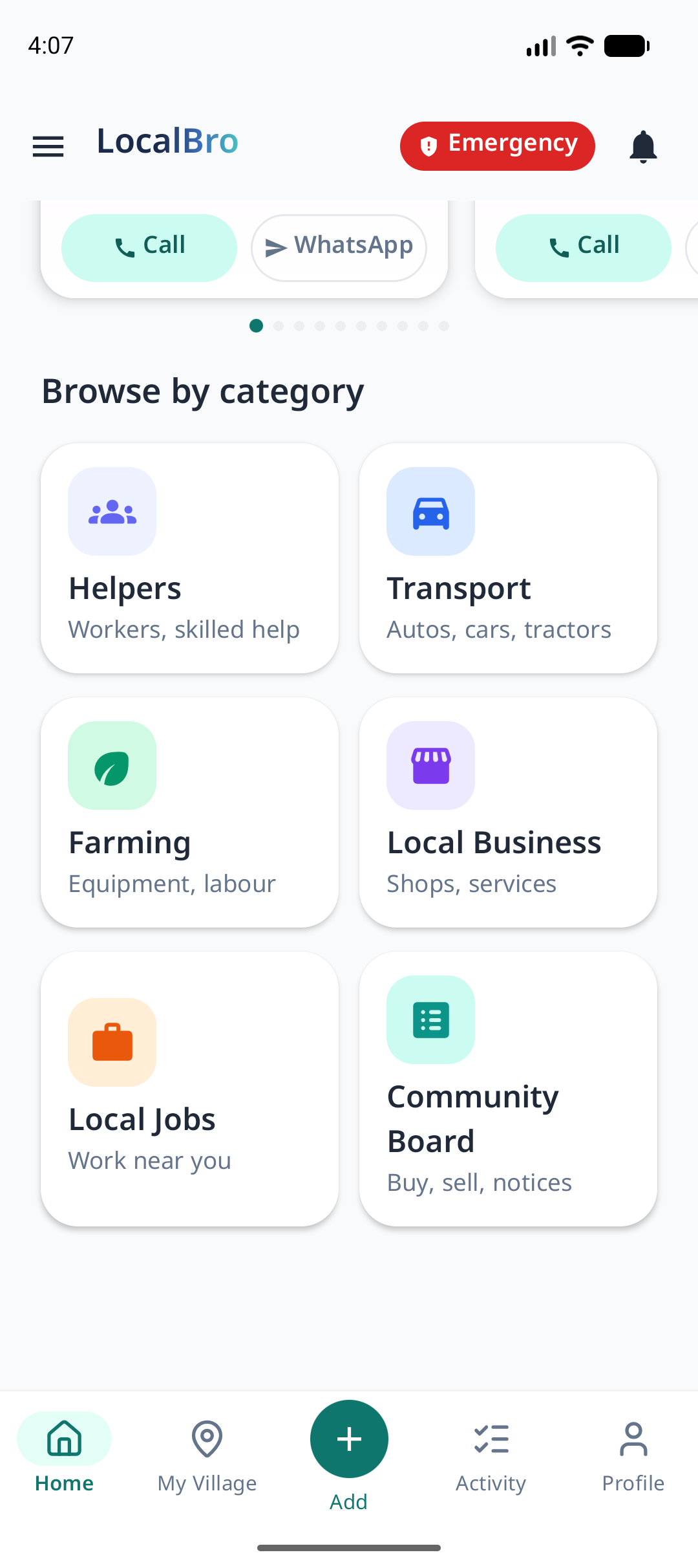 Browse categories